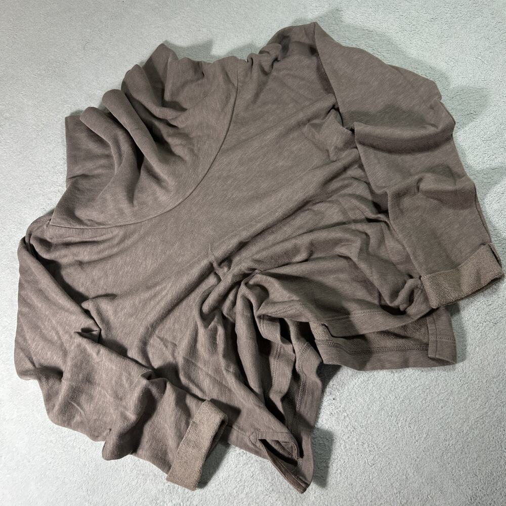 James Perse Grey Funnel Turtle Neck Sweater Size 2 Medium Pullover Preppy Gray
